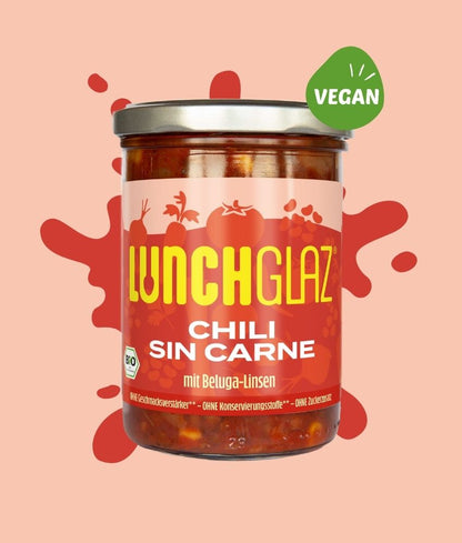 Bio Chili sin Carne mit Beluga-Linsen