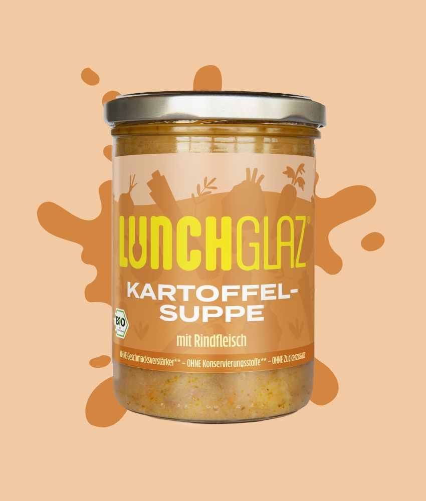 Bio Kartoffelsuppe mit Rindfleisch