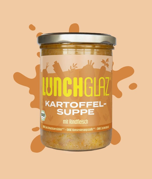 Bio Kartoffelsuppe mit Rindfleisch